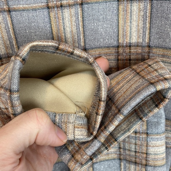 Tribal Plaid Leggings in Tan and Brown - Picture 11 of 15